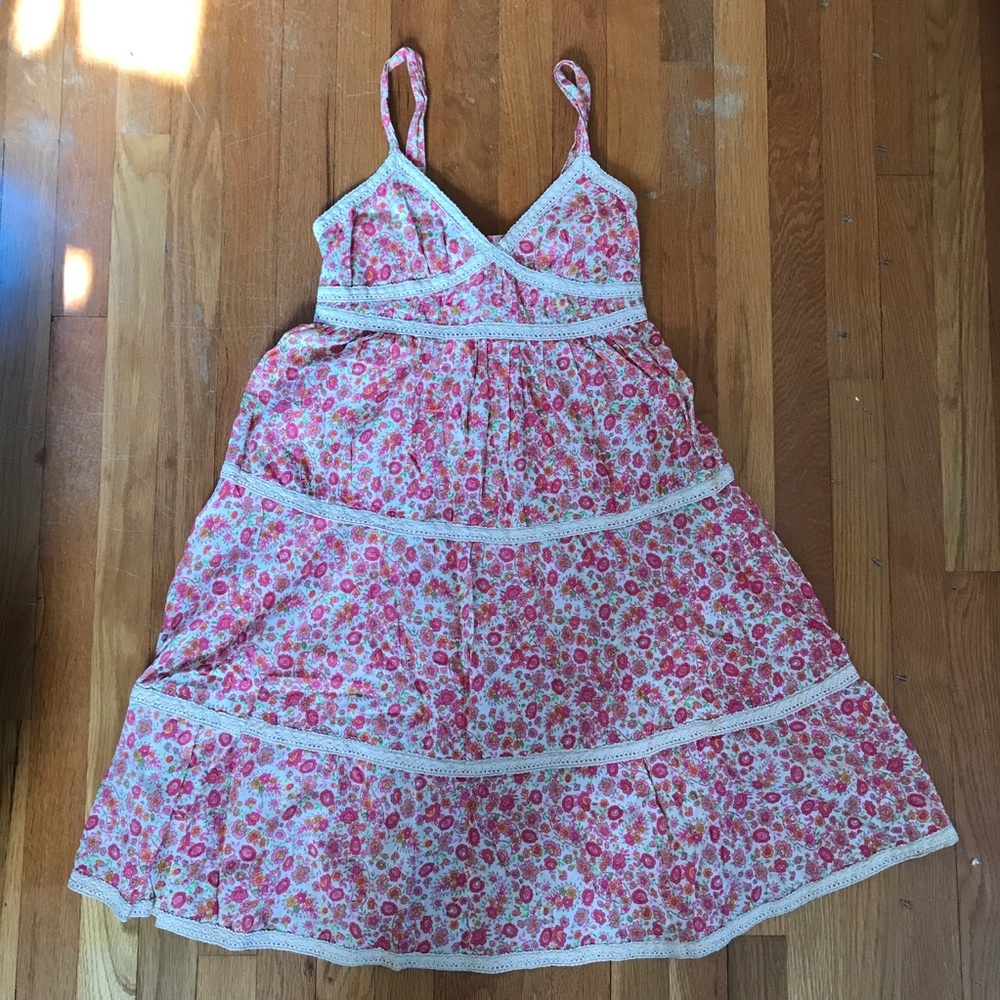Free People Cotton Floral Tiered Sundress XS
